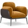 Buy Upholstered Velvet Armchair - Iura Mustard 60650 at MyFaktory