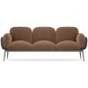 Buy 3-Seater Sofa - Upholstered in Velvet - Greda Chocolate 60652 at MyFaktory