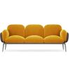 Buy 3-Seater Sofa - Upholstered in Velvet - Greda Yellow 60652 in the Europe