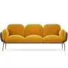 Buy 3-Seater Sofa - Upholstered in Velvet - Greda Yellow 60652 in the Europe