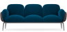Buy 3-Seater Sofa - Upholstered in Velvet - Greda Dark blue 60652 in the Europe