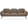 Buy 3-Seater Sofa - Upholstered in Velvet - Greda Taupe 60652 home delivery