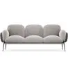 Buy 3-Seater Sofa - Upholstered in Velvet - Greda Light grey 60652 - prices