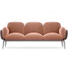 Buy 3-Seater Sofa - Upholstered in Velvet - Greda Cream 60652 - prices