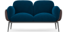 Buy 2-Seater Sofa - Upholstered in Velvet - Greda Dark blue 60651 in the Europe