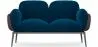 Buy 2-Seater Sofa - Upholstered in Velvet - Greda Dark blue 60651 in the Europe