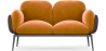 Buy 2-Seater Sofa - Upholstered in Velvet - Greda Mustard 60651 in the Europe