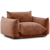 Buy Armchair - Velvet Upholstery - Urana Chocolate 61011 - prices