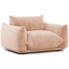 Buy Armchair - Velvet Upholstery - Urana Cream 61011 - in the EU