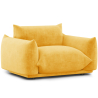 Buy Armchair - Velvet Upholstery - Urana Mustard 61011 - in the EU
