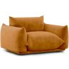 Buy Armchair - Velvet Upholstery - Urana Mustard 61011 - prices