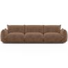 Buy 3-Seater Sofa - Velvet Upholstery - Urana Chocolate 61013 in the Europe