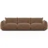 Buy 3-Seater Sofa - Velvet Upholstery - Urana Chocolate 61013 in the Europe