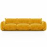 Buy 3-Seater Sofa - Velvet Upholstery - Urana Yellow 61013 at MyFaktory