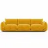 Buy 3-Seater Sofa - Velvet Upholstery - Urana Yellow 61013 at MyFaktory