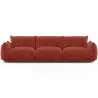 Buy 3-Seater Sofa - Velvet Upholstery - Urana Red 61013 - in the EU
