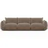 Buy 3-Seater Sofa - Velvet Upholstery - Urana Taupe 61013 - in the EU