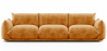 Buy 3-Seater Sofa - Velvet Upholstery - Urana Mustard 61013 in the Europe