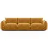 Buy 3-Seater Sofa - Velvet Upholstery - Urana Mustard 61013 in the Europe