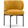 Buy Dining Chair - Upholstered in Velvet - Calibri Yellow 61007 in the Europe