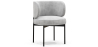 Buy Dining Chair - Upholstered in Velvet - Calibri Light grey 61007 home delivery