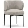 Buy Dining Chair - Upholstered in Velvet - Calibri Light grey 61007 home delivery
