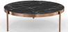 Buy Black Marble Coffee Table - 50cm Diameter - Louy Black 61093 - in the EU