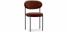 Buy Dining Chair - Upholstered in Velvet - Black Metal - Martha Chocolate 61003 in the Europe