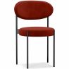 Buy Dining Chair - Upholstered in Velvet - Black Metal - Martha Red 61003 - in the EU