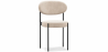 Buy Dining Chair - Upholstered in Velvet - Black Metal - Martha Beige 61003 in the Europe