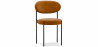 Buy Dining Chair - Upholstered in Velvet - Black Metal - Martha Mustard 61003 - in the EU