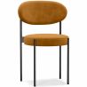 Buy Dining Chair - Upholstered in Velvet - Black Metal - Martha Mustard 61003 - in the EU