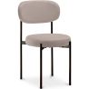 Buy Dining Chair - Upholstered in Velvet - Black Metal - Martha Cream 61003 in the Europe