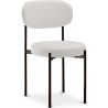 Buy Dining Chair - Upholstered in Velvet - Black Metal - Martha Cream 61003 in the Europe