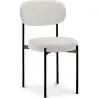 Buy Dining Chair - Upholstered in Velvet - Black Metal - Martha Cream 61003 in the Europe