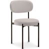 Buy Dining Chair - Upholstered in Velvet - Black Metal - Martha Beige 61003 - prices
