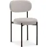 Buy Dining Chair - Upholstered in Velvet - Black Metal - Martha Beige 61003 - prices
