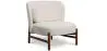Buy Bouclé Fabric and Wood Armchair - Ebbe White 61135 - in the EU