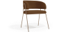 Buy Dining chair - Upholstered in Bouclé Fabric - Manar Chocolate 61152 - prices