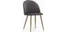 Buy Dining Chair - Upholstered in Velvet - Backrest with Pattern - Bennett Dark grey 61146 in the Europe