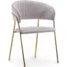 Buy Dining chair - Upholstered in Velvet - Lona Light grey 61147 - prices