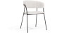 Buy Dining chair - Upholstered in Bouclé Fabric - Lona White 61149 - in the EU