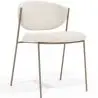 Buy Dining chair - Upholstered in Bouclé Fabric - Vara White 61150 - in the EU