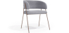 Buy Dining Chair - Upholstered in Fabric - Karen Light grey 61151 - prices
