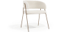 Buy Dining chair - Upholstered in Bouclé Fabric - Manar White 61152 - in the EU