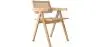 Buy Dining Chair in Cane Rattan - with Armrests - Leru Natural wood 61162 - in the EU