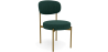 Buy Dining Chair - Upholstered in Velvet - Golden metal - Ara Dark green 61166 at MyFaktory