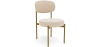 Buy Dining Chair - Upholstered in Velvet - Golden metal - Ara Beige 61166 - in the EU