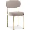 Buy Dining Chair - Upholstered in Velvet - Golden metal - Ara Beige 61166 - prices