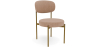 Buy Dining Chair - Upholstered in Velvet - Golden metal - Ara Cream 61166 in the Europe